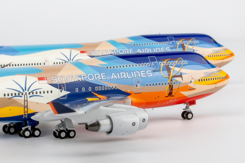 NG Models Singapore Airlines "Tropical" livery Boeing 747-400 9V-SPK 1/400 Aircraft Scale Model