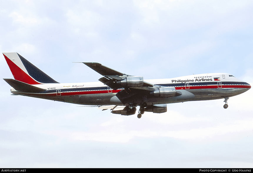 SQ Wings Philippine Airlines "Flaps Down" Boeing B747-200 N741PR 1/200 Aircraft Scale Model