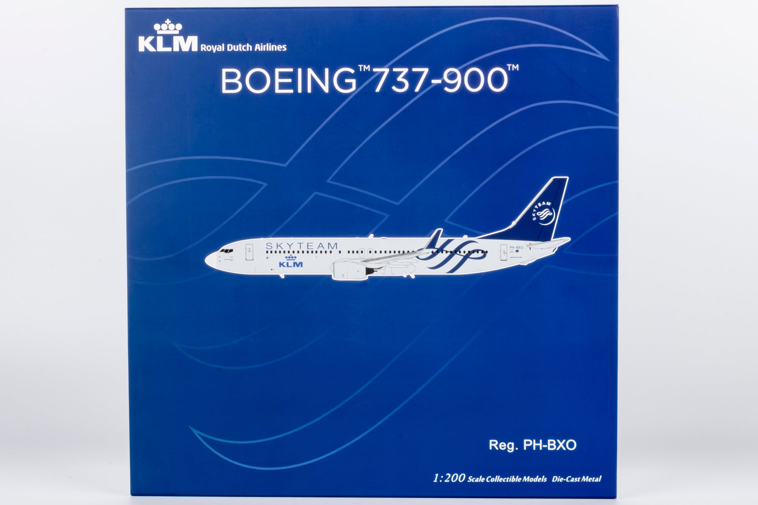 NG Models KLM Royal Dutch Airlines (Skyteam c/s) Boeing 737-900ER/w PH-BXO 1/200 Scale
