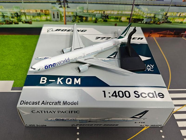 Aviation400 Cathay Pacific Boeing 777-367ER B-KQV (detachable gear) 1/400 Aircraft Scale Model