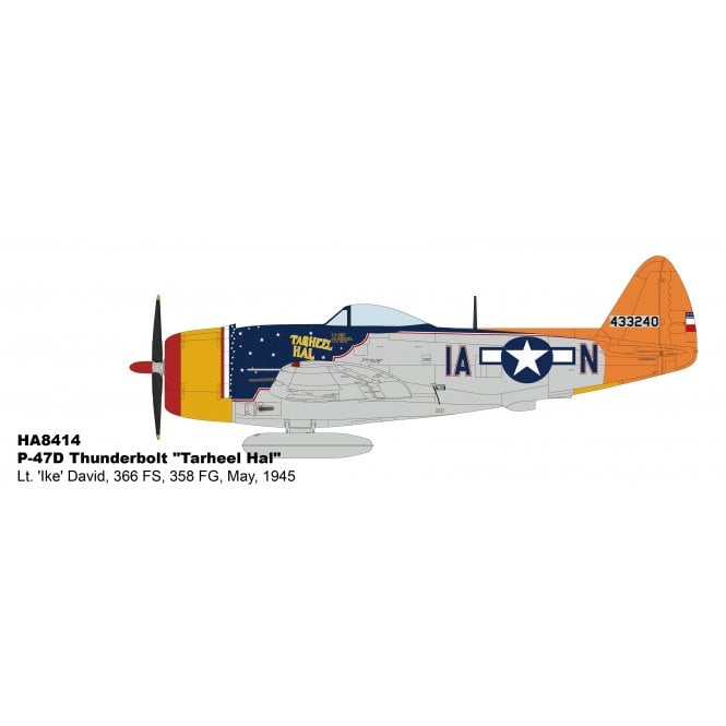 Hobby Master P-47D Thunderbolt "Tarheel Hal" Lt. 'Ike' David, 366 FS, 358 FG, May, 1945 1/48 Scale