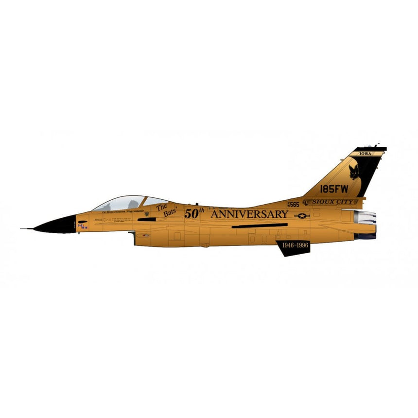 Hobby Master F-16A "Golden Bat Viper" 85-1565, 185 ARW, Iowa ANG, 2022 1/72 Scale
