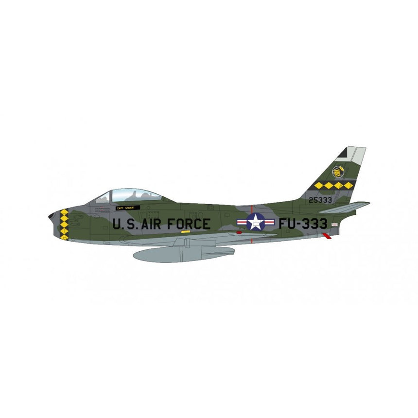 Hobby Master F-86F USAFE 25333, 461st Fighter Day Sqn., West Germany, 1955 1/72 Scale