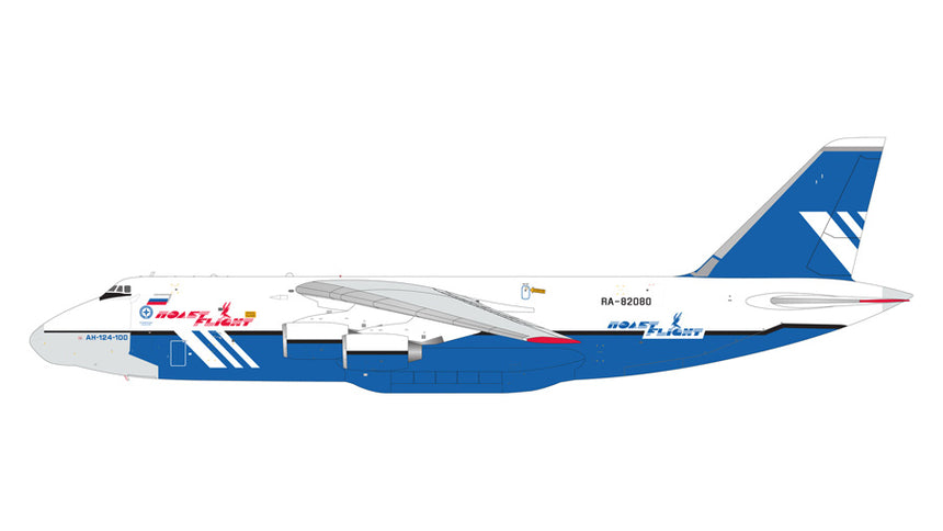 GeminiJets Polet Flight Antonov An-124-100 RA-82080 1/200 Aircraft Scale Model