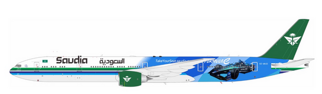 Aviation400 Saudi Arabian Airlines Boeing 777-368/ER HZ-AK43 (detachable gear) 1/400 Aircraft Scale Model