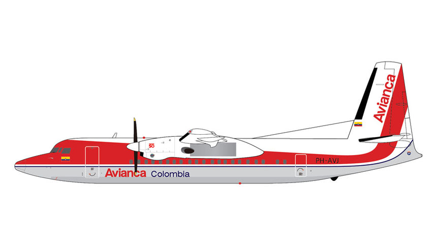GeminiJets Avianca Colombia Fokker 50 PH-AVJ 1/200