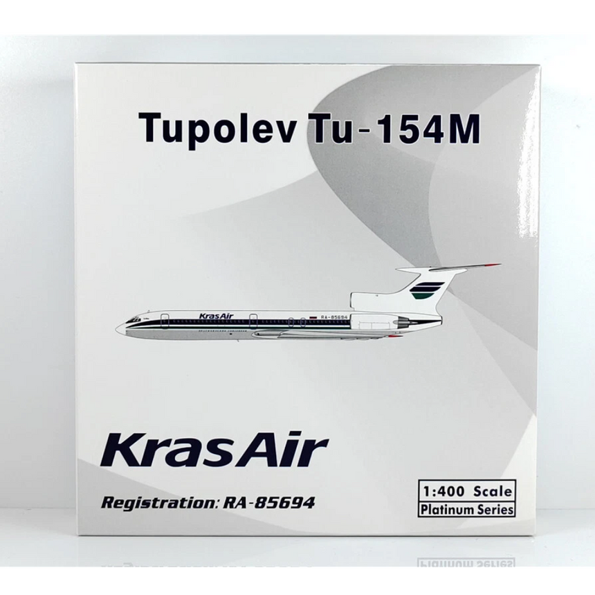 Phoenix KrasAir Tupolev TU-154M RA-85694 1/400 Aircraft Scale Model