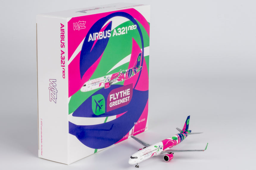 NG Models Wizz Air Malta "Fly the Greenest" Airbus A321neo 9H-WNM 1/400 Aircraft Scale Model
