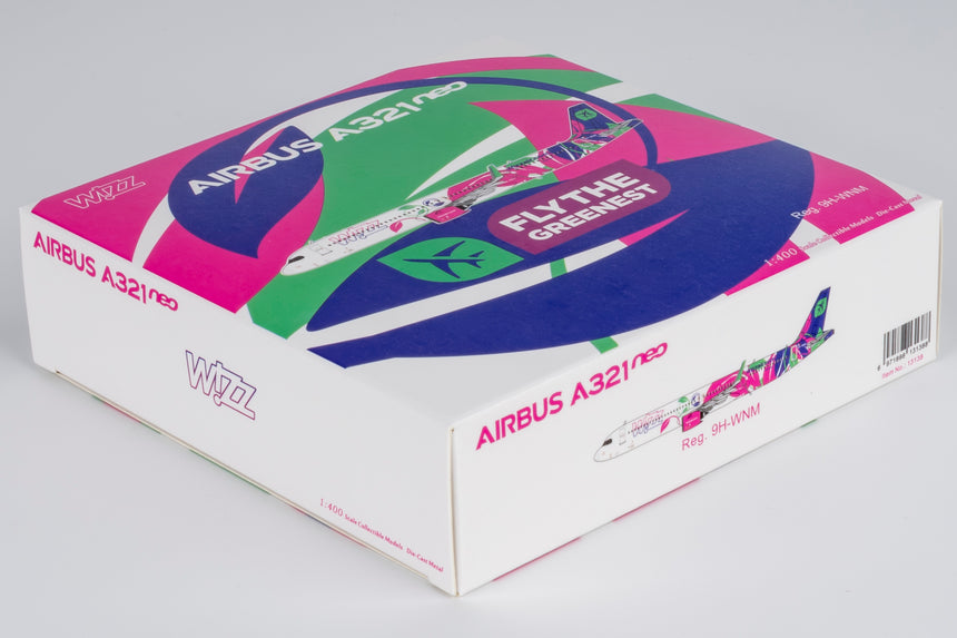 NG Models Wizz Air Malta "Fly the Greenest" Airbus A321neo 9H-WNM 1/400 Aircraft Scale Model