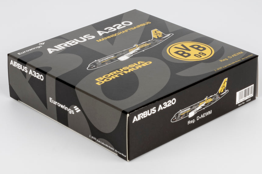 Eurowings "BVB FanAirbus" Livery Airbus A320-200/w D-AEWM 1/400 Aircraft Scale Model