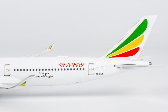 NG Models Ethiopian Airlines Airbus A350-1000 ET-BAW ("1st A350-1000 in Africa" sticker) 1/400 Aircraft Scale Model