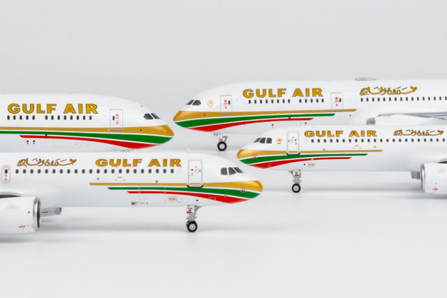 NG Models Gulf Air Airbus A321neo A9C-NB (75th Anniversary livery) 1/400 Aircraft Scale Model