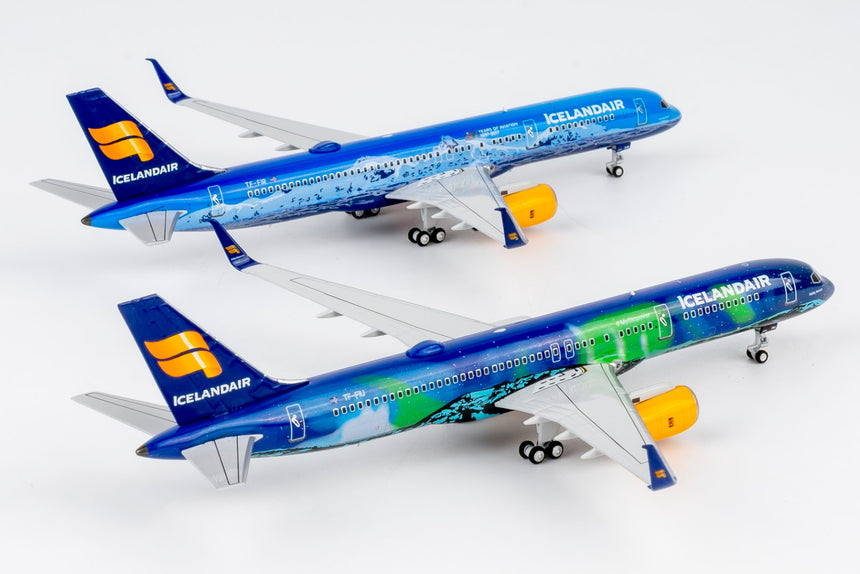 NG Models Icelandair Boeing B757-200/w A321 TF-FIU Aurora (Northern Lights); (Ultimate) 1/400 Aircraft Scale Model