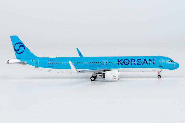 NG Models Korean Air Airbus A321neo HL8509 (Korean Air's first A321 in 2025's new standard livery) 1/400 Aircraft Scale Model