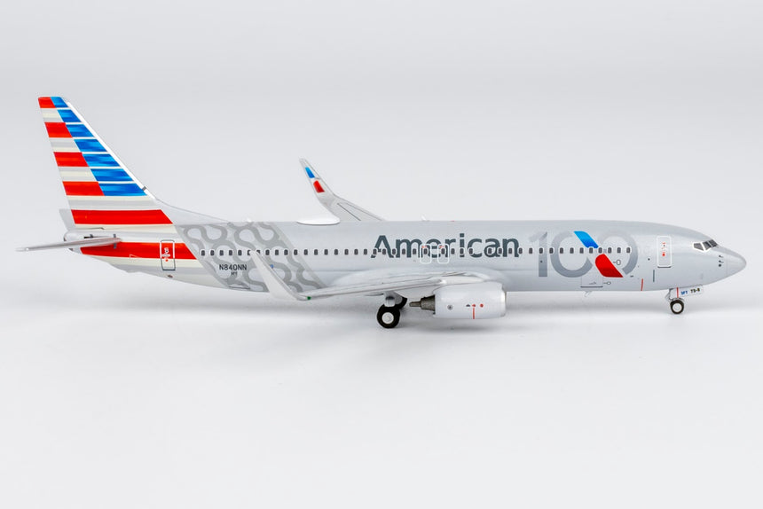 NG Models American Airlines Boeing 737-800 N840NN (100th Anniversary) 1/400 Aircraft Scale Model