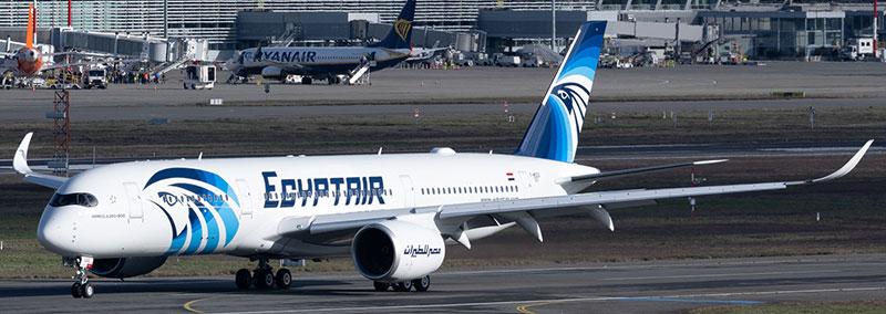 Aviation400 Egyptair Airbus A350-941 SU-GGE (detachable gear) 1/400 Aircraft Scale Model
