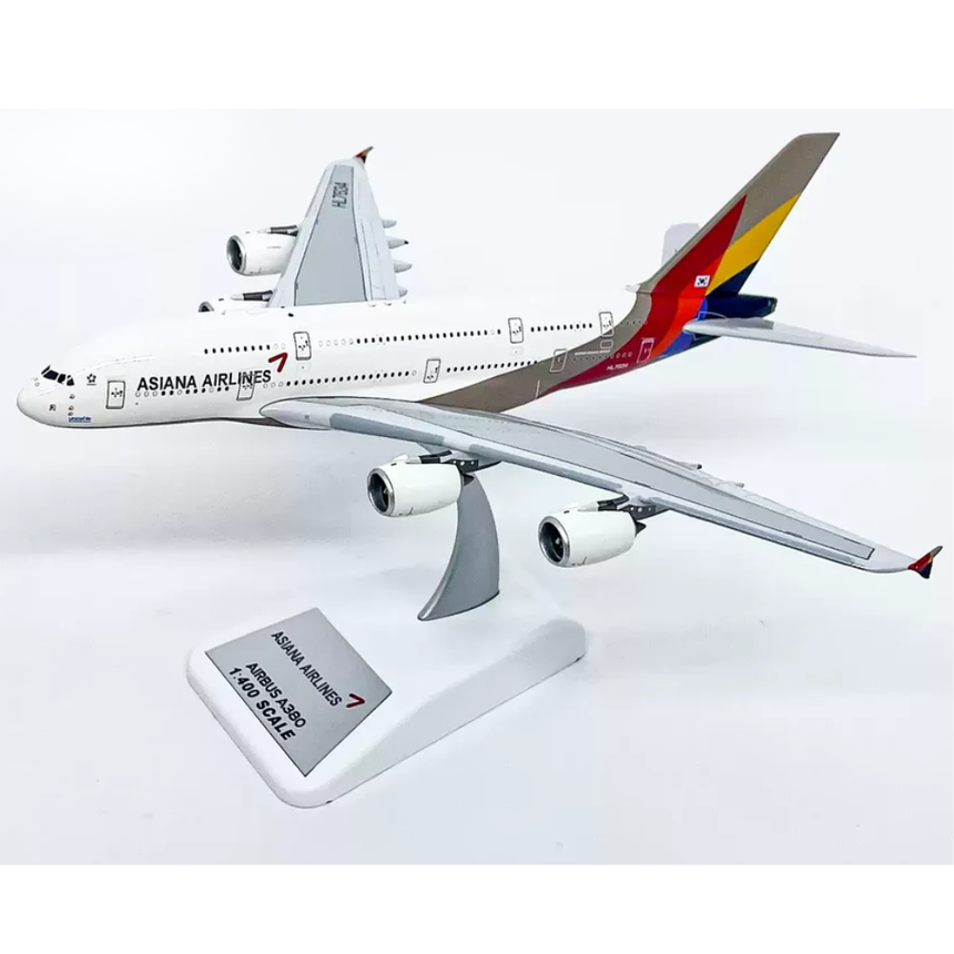 Aviation400 Asiana Airlines Airbus A380 HL7634 (detachable gear) 1/400 Aircraft Scale Model
