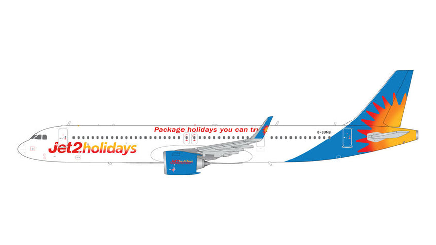GeminiJets Jet2 Holidays Airbus A321Neo G-SUNB 1/200 Aircraft Scale Model