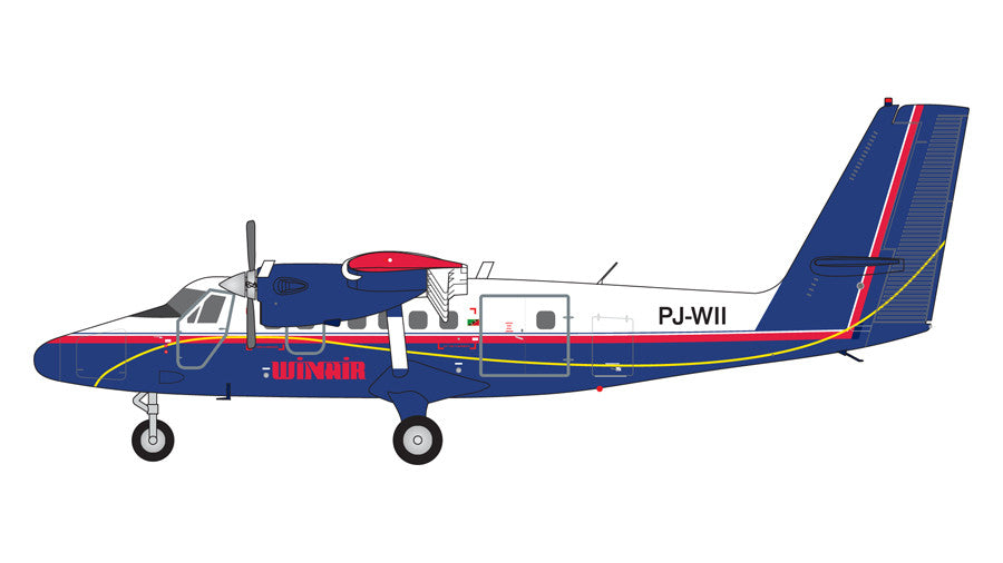 GeminiJets Winair de Havilland Canada DHC-6-300 Twin Otter PJ-WII 1/200 G2WIA1035