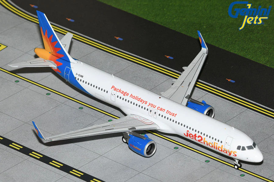 GeminiJets Jet2 Holidays Airbus A321Neo G-SUNB 1/200 Aircraft Scale Model