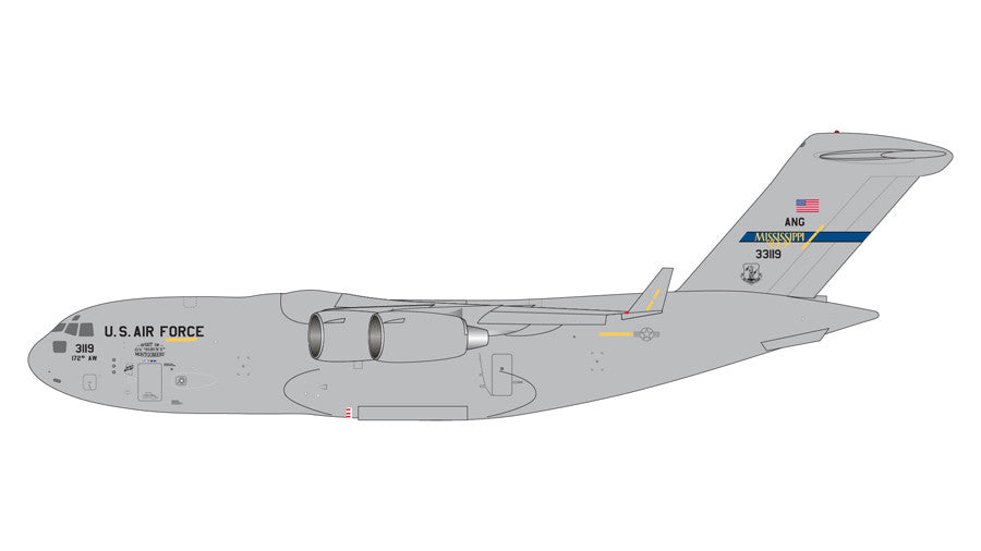 GeminiJets USAF Boeing C-17 Globemaster III 1/400 GMUSA121