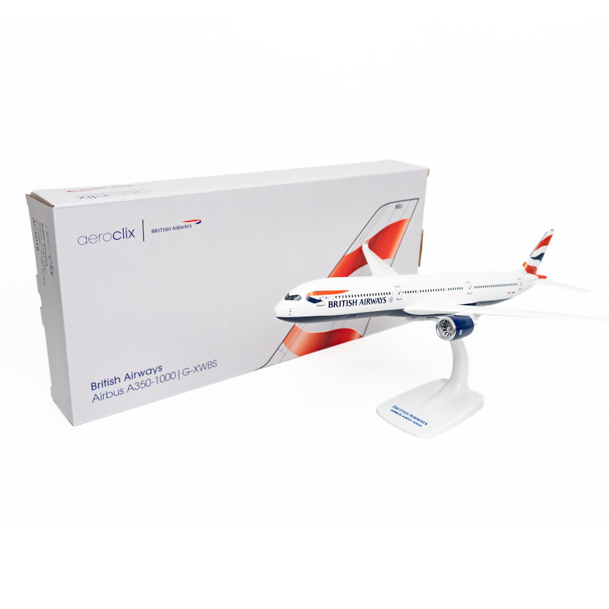 AeroClix British Airways Airbus A350-1000 G-XWBS 1/200 Aircraft Scale Model