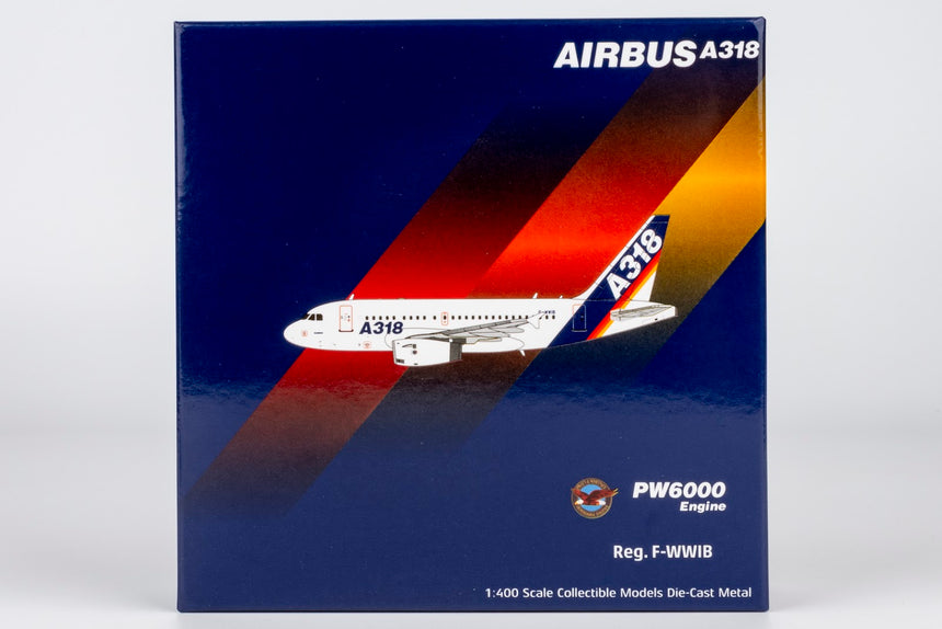 NG Models Airbus Industrie Airbus A318-100 F-WWIB old colors; PW6000 ENGINES 1/400 Aircraft Scale Model