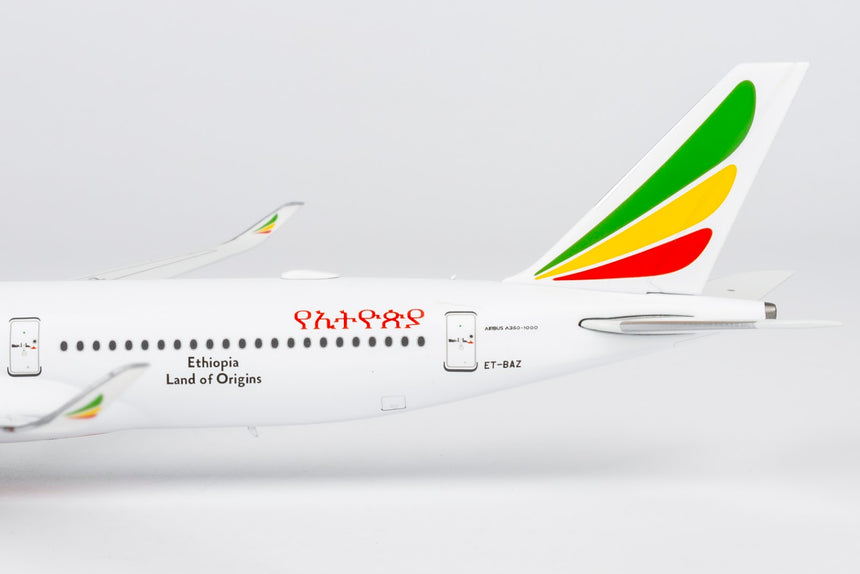 NG Models Ethiopian Airlines Airbus A350-1000 ET-BAZ (with 80th anniversary stickers) 1/400 Aircraft Scale Model