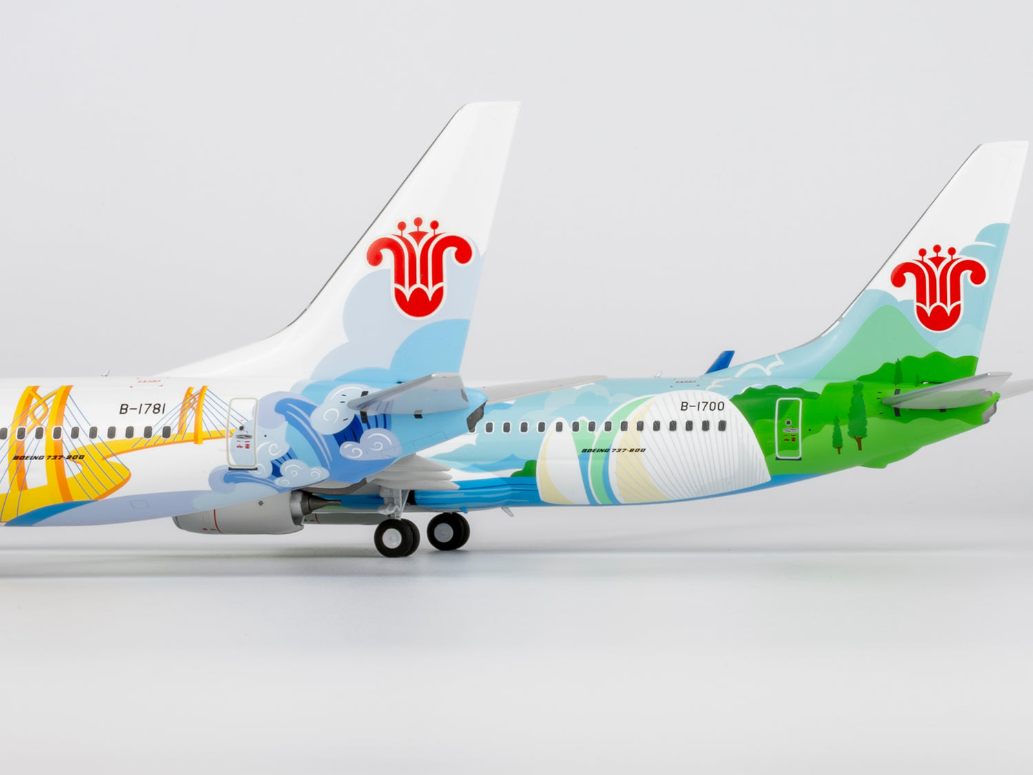 NG Models China Southern Airlines Zhuhai City of Youth Boeing 737-800/w B-1700 1/200 Aircraft Scale Model