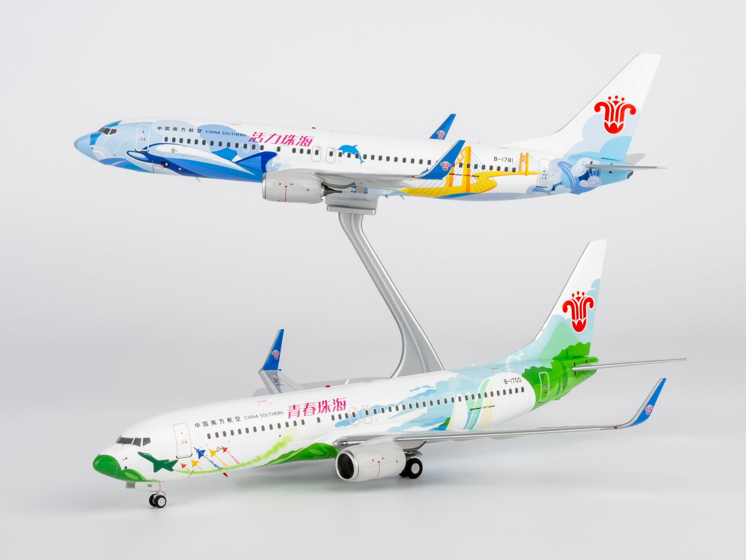 NG Models China Southern Airlines Zhuhai City of Youth Boeing 737-800/w B-1700 1/200 Aircraft Scale Model