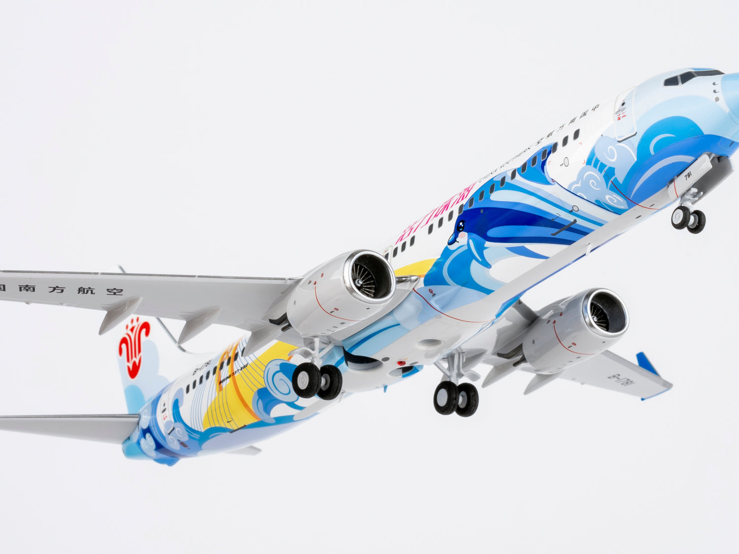 NG Models China Southern Airlines Energetic Zhuhai Boeing 737-800/w B-1781 1/200 Aircraft Scale Model
