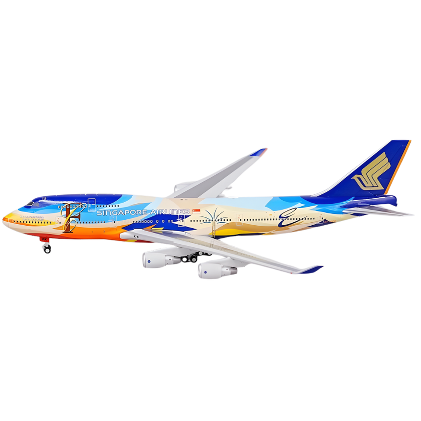 HX Models Singapore Airlines Boeing B747-400 9V-SPL "Tropical" Standard Version 1/400 Scale