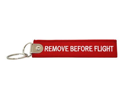 The AMS Remove Before Flight Keychain