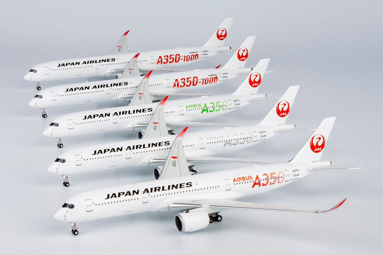 NG Models Japan Airlines (JAL) (Red "A350-1000" Titles) Airbus A350-1000 JA01WJ 1/400 Scale