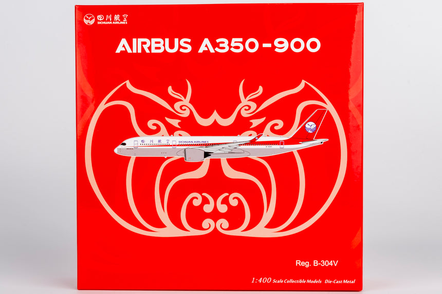 NG Models Sichuan Airlines Airbus A350-900 B-304V 1/400 Aircraft Scale Model