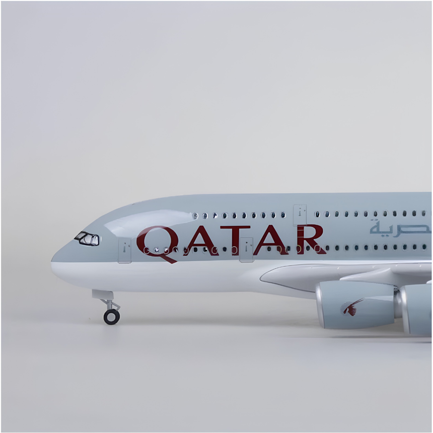 Qatar Airways Airbus A380-800 36.5cm Aircraft Model