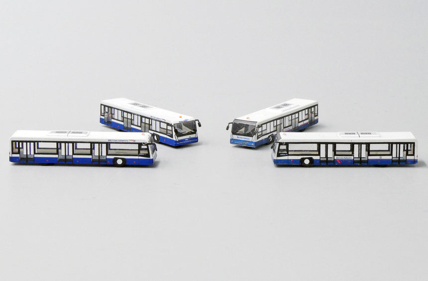 Fantasy Wings British Airways Airport Bus Set (x4) 1/400 Scale