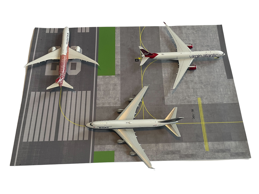 AMS 1/400 & 1/500 Scale A3 Paper Airport and Runway Mat