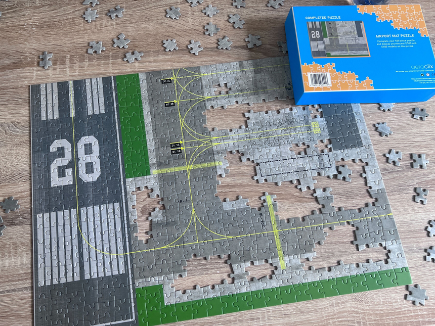 AMS 1/400 & 1/500 Scale 500pc Airport Display Mat Jigsaw Puzzle