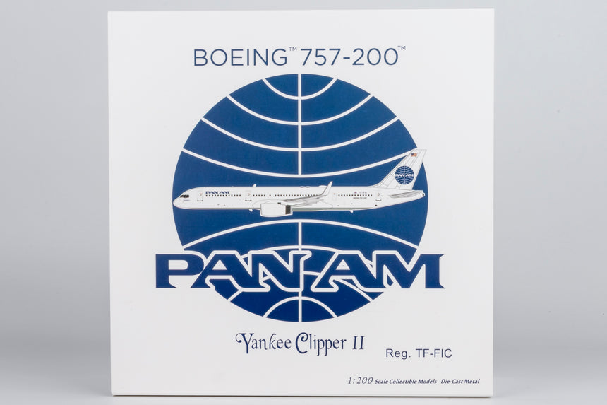 NG Models Icelandair "Criterion Travel's Pan Am" livery Boeing 757-200/w TF-FIC 1/200 Aircraft Scale Model
