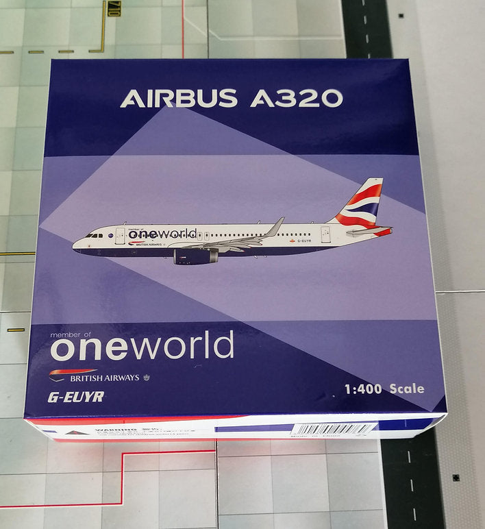 Phoenix British Airways Airbus A320 One World G-EUYR 1/400 Aircraft Scale Model