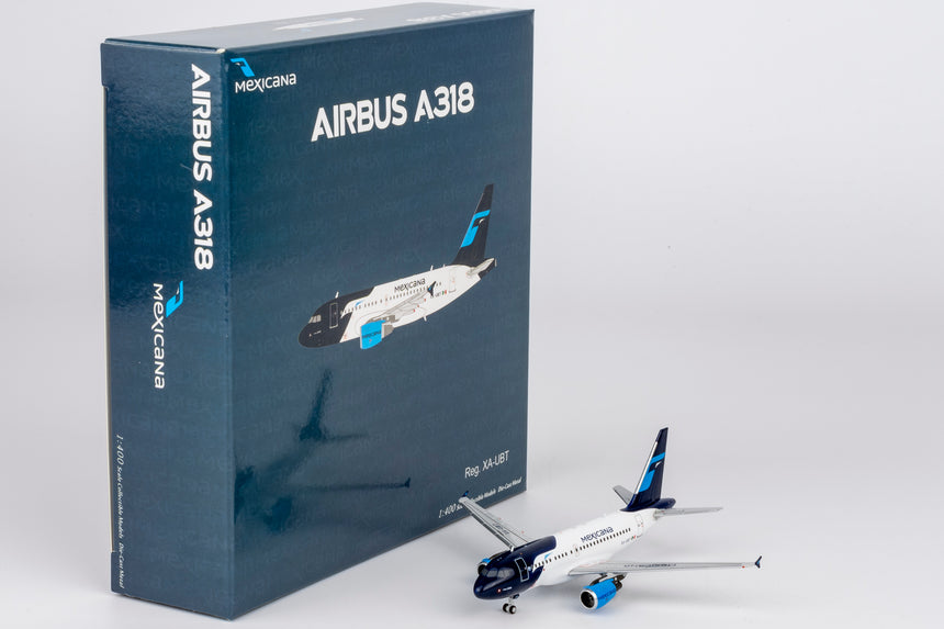 NG Models Mexicana Airbus A318-100 XA-UBT 1/400 Aircraft Scale Model