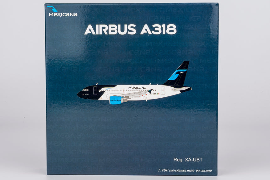 NG Models Mexicana Airbus A318-100 XA-UBT 1/400 Aircraft Scale Model