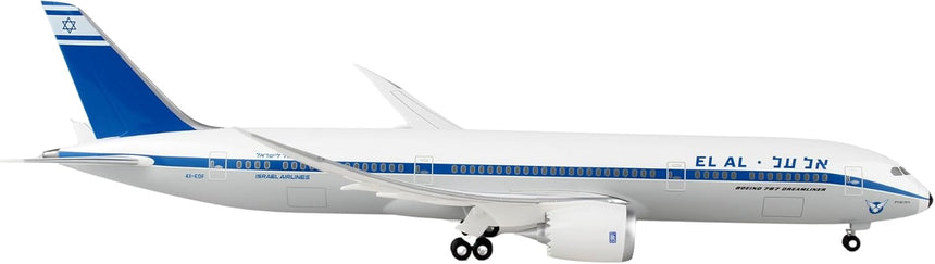 Hogan EL AL Airlines Boeing 787-9 Retro Livery (with WiFi Radome) 1/200 Aircraft Scale Model