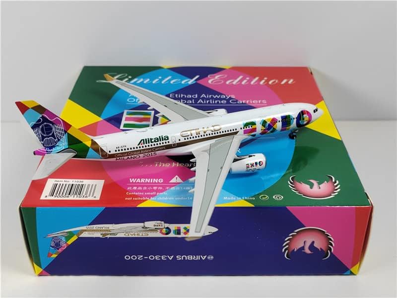 Phoenix Alitalia Airbus A330-200 'Expo 2015' EI-EJM 1/400 Aircraft Scale Model