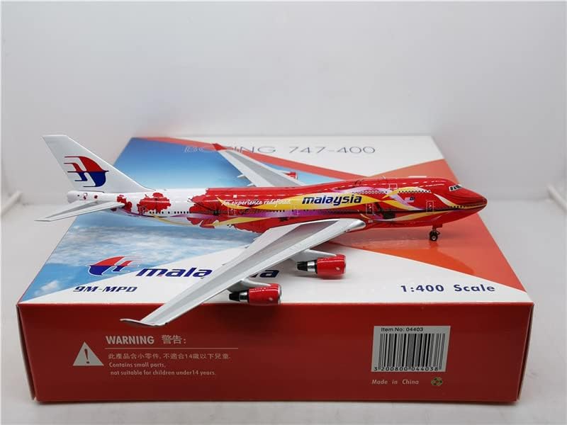 Phoenix Malaysian Airlines Boeing 747-400 Hibiscus Livery 9M-MPD 1/400 Aircraft Scale Model