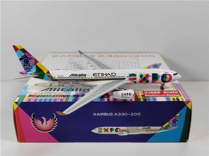 Phoenix Alitalia Airbus A330-200 'Expo 2015' EI-EJM 1/400 Aircraft Scale Model