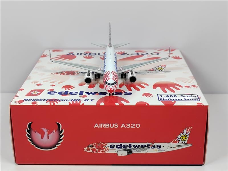 Phoenix Edelweiss Air Airbus A320 HB-JLT 1/400 Aircraft Scale Model