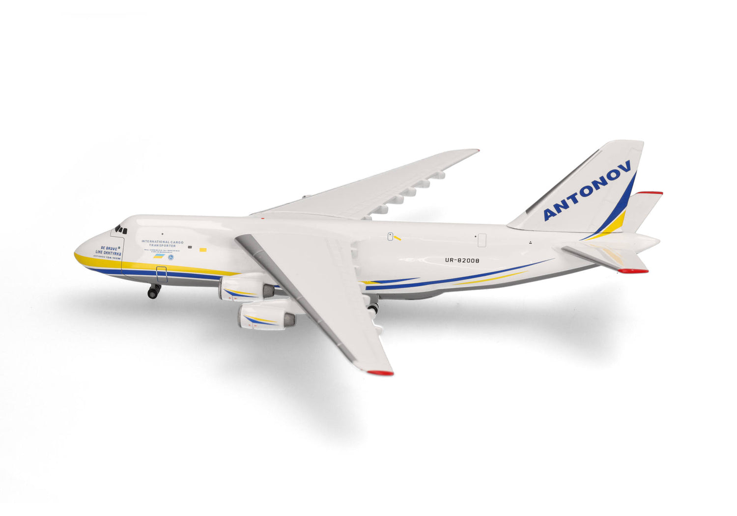 Herpa Antonov Airlines Antonov AN-124 "Be brave like Okhtyrka" 1/500 Aircraft Scale Model