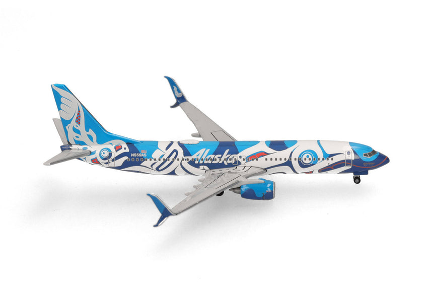 Herpa Alaska Airlines Boeing 737-800 "Xáat Kwáani (Salmon People) 1/500 Scale